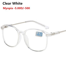 Load image into Gallery viewer, -1.0,-1.5~ -4.0Round Finished Myopia Spectacle  Eyeglasses Optical Men Women Student Eyewear Prescription AC Lens Glasses Frame