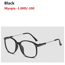 Load image into Gallery viewer, -1.0,-1.5~ -4.0Round Finished Myopia Spectacle  Eyeglasses Optical Men Women Student Eyewear Prescription AC Lens Glasses Frame