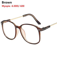 Load image into Gallery viewer, -1.0,-1.5~ -4.0Round Finished Myopia Spectacle  Eyeglasses Optical Men Women Student Eyewear Prescription AC Lens Glasses Frame