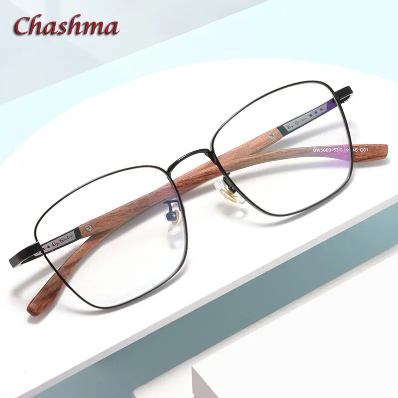 Chashma Wood Eyewear Frame Lenti ottiche da vista Uomo Occhiali da vista di tendenza moda Donna Occhiali anti-raggio blu