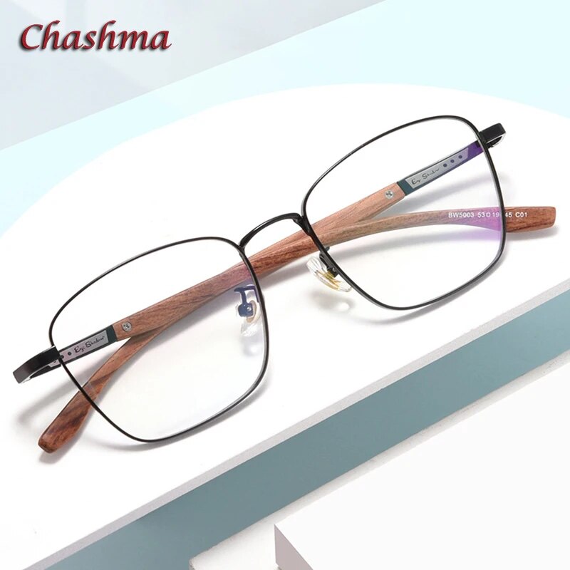 Chashma Wood Eyewear Frame Lenti ottiche da vista Uomo Occhiali da vista di tendenza moda Donna Occhiali anti-raggio blu