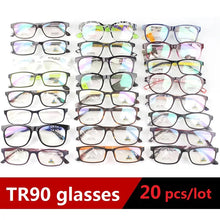 Load image into Gallery viewer, Cubojue Wholesale Glasses Frame Women Men 20 Pcs/lot TR90 Eyeglasses Male Students Spectacles Full Rim