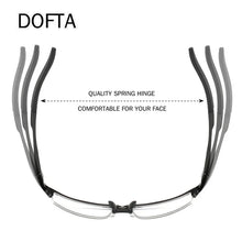 Load image into Gallery viewer, DOFTA Al-Mg Prescription Glasses Frame Men Alloy Frame Spectacle Eyeglasses Myopia Glasses Male Sports Goggles 5538