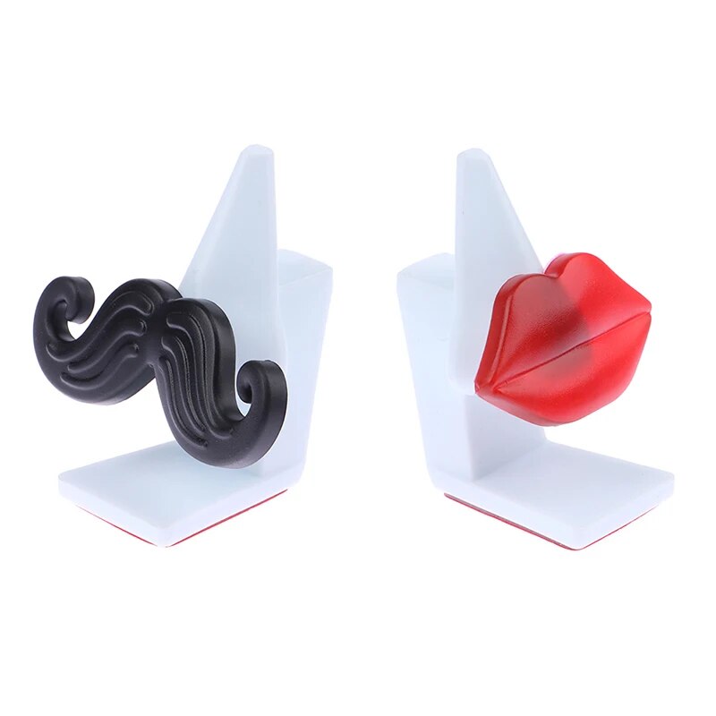 Glasses Stand Sunglasses Holder Lip Beard Easter Island Head Shape Home Funny Desk Decor Spectacle Holding Bracket Glasses Stand