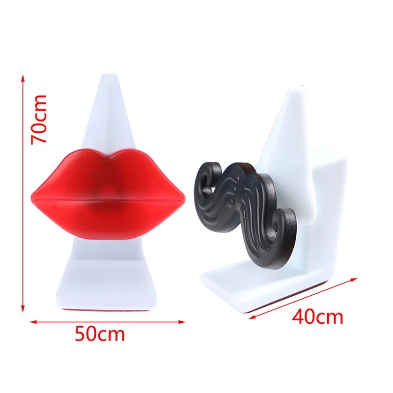 Glasses Stand Sunglasses Holder Lip Beard Easter Island Head Shape Home Funny Desk Decor Spectacle Holding Bracket Glasses Stand