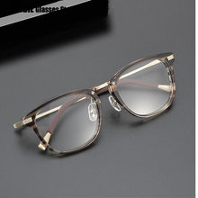 Load image into Gallery viewer, Handmade Glasses Frame Men Women Square Frames Optical Eyeglasses Ultra-light Myopia Prescription Spectacles Titanium Acetate