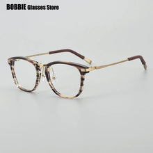 Load image into Gallery viewer, Handmade Glasses Frame Men Women Square Frames Optical Eyeglasses Ultra-light Myopia Prescription Spectacles Titanium Acetate