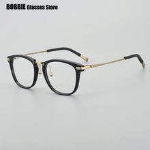 Load image into Gallery viewer, Handmade Glasses Frame Men Women Square Frames Optical Eyeglasses Ultra-light Myopia Prescription Spectacles Titanium Acetate