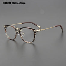 Load image into Gallery viewer, Handmade Glasses Frame Men Women Square Frames Optical Eyeglasses Ultra-light Myopia Prescription Spectacles Titanium Acetate