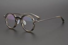 Load image into Gallery viewer, Japanese Handmade Design Glasses Frame Classic Round Titanium Acetate Eyeglasses Men Women Retro Prescription Optical Eyewear