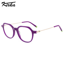 Load image into Gallery viewer, Kirka Child Eyeglasses Oval Acetate Kids 5-12 Years Eyewear Frame Computer Spectacles Frame Boys&Girls Glasses WK4014