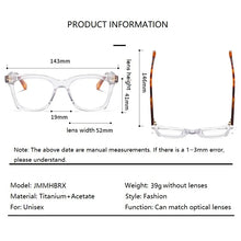 Load image into Gallery viewer, Korea  Square Acetate Glasses Frame Men Women Myopia Prescription Thick Eyeglasses Handmade Read Spectacle