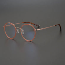 Load image into Gallery viewer, Korean Brand Titanium Round Retro Lightweight Eyewear Men Alloy Prescription Glasses Frame Women Reading Eyeglasses Oculos De