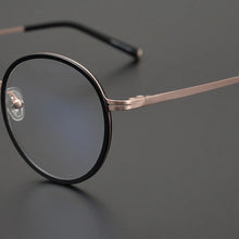 Load image into Gallery viewer, Korean Brand Titanium Round Retro Lightweight Eyewear Men Alloy Prescription Glasses Frame Women Reading Eyeglasses Oculos De