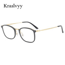 Load image into Gallery viewer, Krasivyy Pure Titanium Glasses Frame Men Square Myopia Prescription Eyeglasses Frames Women  Full-Rim Optical Korean Eyewear
