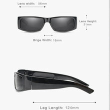 Load image into Gallery viewer, Mini Square TR Sport Colorful Lens Sun Glasses Polarized Mirror Sunglasses Custom Made Myopia Minus Prescription Lens -1 To -6