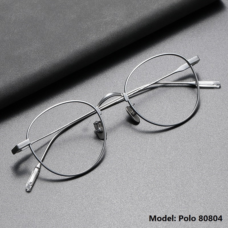 New Japanese Handmade Eyeglasses Ultra Light Titanium Glasses