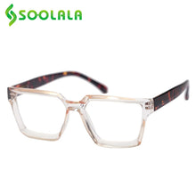 Load image into Gallery viewer, SOOLALA Square Glasses Frame Man Woman Spring Hinged Blue Light Blocking Optical Computer Eyeglasses Prescription Myopia Frame