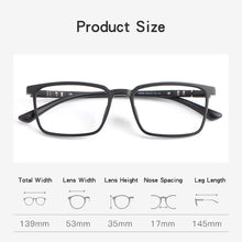 Load image into Gallery viewer, YIMARUILI  Square Eyeglasses Women Ultra-light TR90 Transparent Flexible Optical Prescription Glasses Frame Men 06-62006