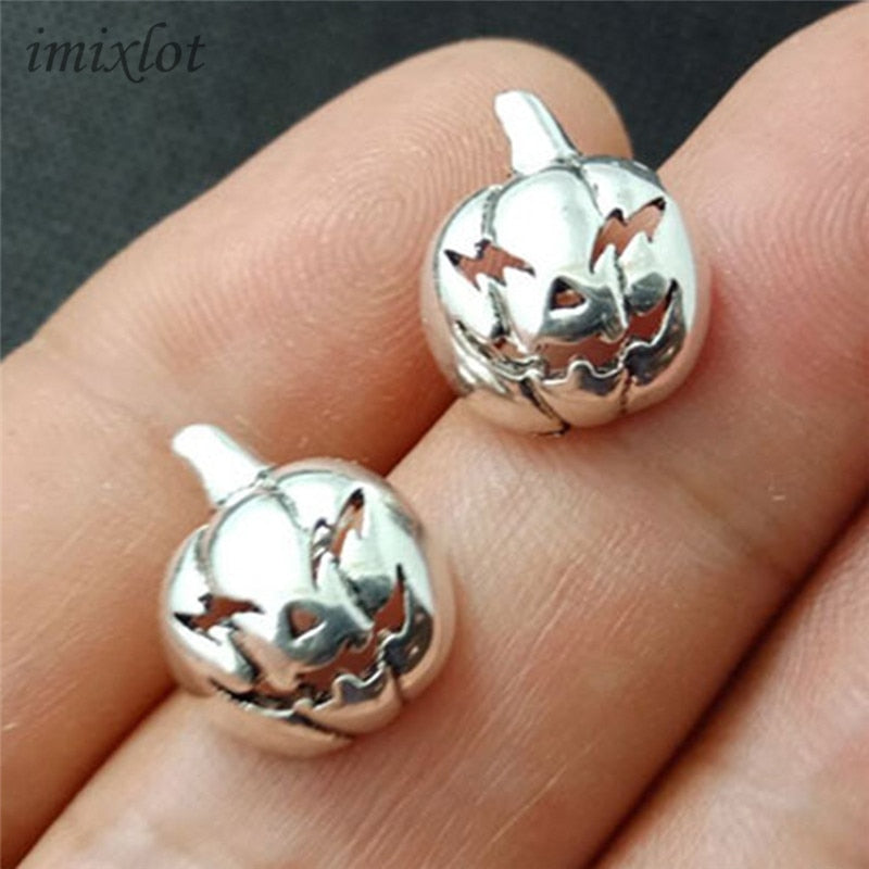 2018 Rushed Time-limited Skeleton Zinc Alloy Aros Brincos Para As Mulheres Halloween Jewelry Gothic Pumpkin Skull Stud Earring