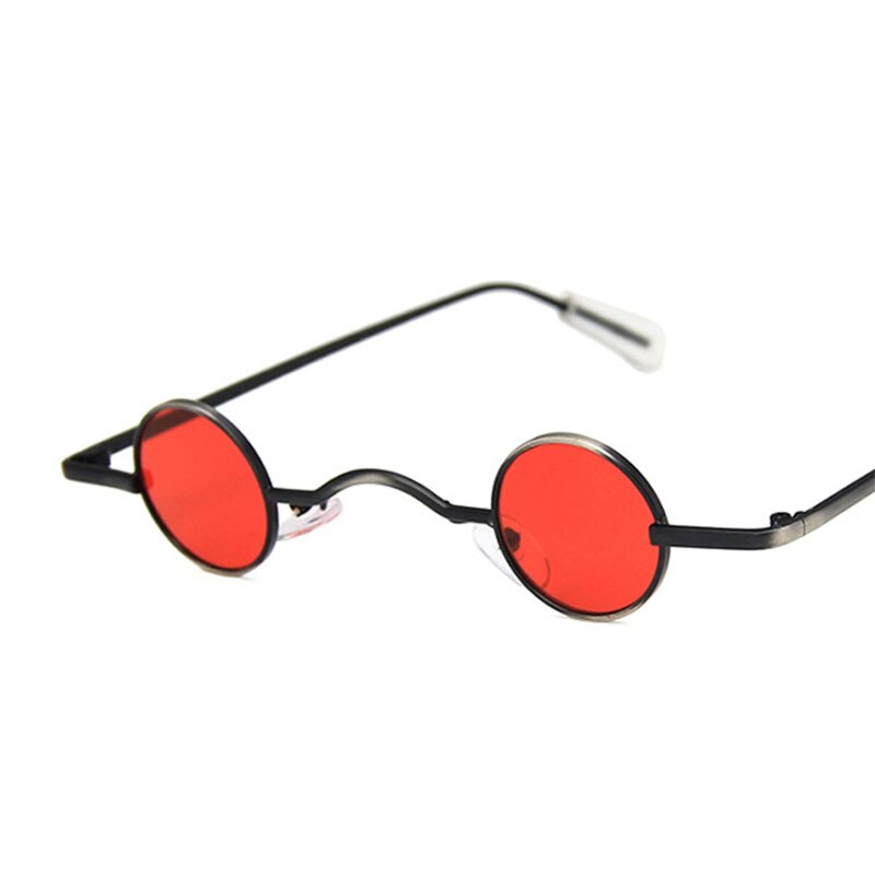 2023 Gothic Steampunk Tiny Round Sunglasses Women Men Brand Design