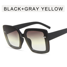 Load image into Gallery viewer, 2023 Gradient Oversized Sunglasses for Women  Brand Designer Square Sun Glasses Ladies Big Frame Eyewear UV400