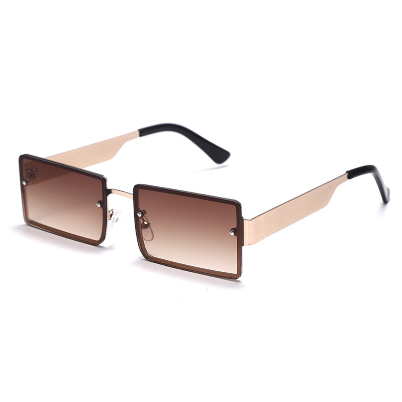 2023 Rectangle Sun Glasses Brand Travel Small Square Sunglasses