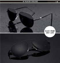 Load image into Gallery viewer, Aviation Metail Frame Quality Oversized Spring Leg Alloy Men Sunglasses Polarized Brand Design Pilot Male Sun Glasses Driving