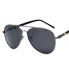 Load image into Gallery viewer, Aviation Metail Frame Quality Oversized Spring Leg Alloy Men Sunglasses Polarized Brand Design Pilot Male Sun Glasses Driving