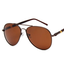 Load image into Gallery viewer, Aviation Metail Frame Quality Oversized Spring Leg Alloy Men Sunglasses Polarized Brand Design Pilot Male Sun Glasses Driving