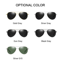 Load image into Gallery viewer, Aviation Metail Frame Quality Oversized Spring Leg Alloy Men Sunglasses Polarized Brand Design Pilot Male Sun Glasses Female