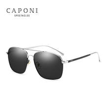 Load image into Gallery viewer, CAPONI Polarized Square Sunglasses Men Classic Brand Designer Eyewear Vintage  Pochromic Sun Glasses Day Night BS8174