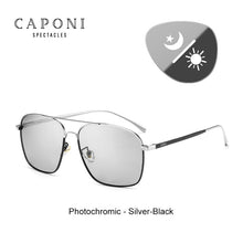 Load image into Gallery viewer, CAPONI Polarized Square Sunglasses Men Classic Brand Designer Eyewear Vintage  Pochromic Sun Glasses Day Night BS8174
