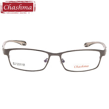 Load image into Gallery viewer, Chashma Brand Sport Stylish Eyewear Men Full Rimmed Titanium Frame TR 90 Flexible Temple Transparent Lenses Light Eye Glasses