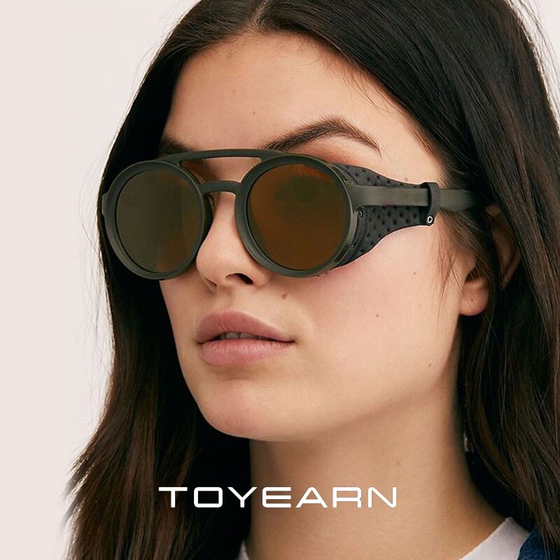 Classic Brand Design Round Steampunk Sunglasses Men Vintage Classic Brand Design Round Steampunk Sunglasses Men Vintage