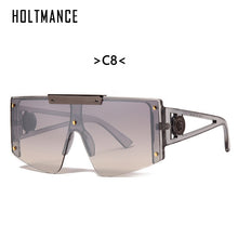 Load image into Gallery viewer, Classic Oversized Pilot Sunglasses Men Band Design Photochromic Eyewear Big Frame Driving Shades Male Sun Glasses UV400