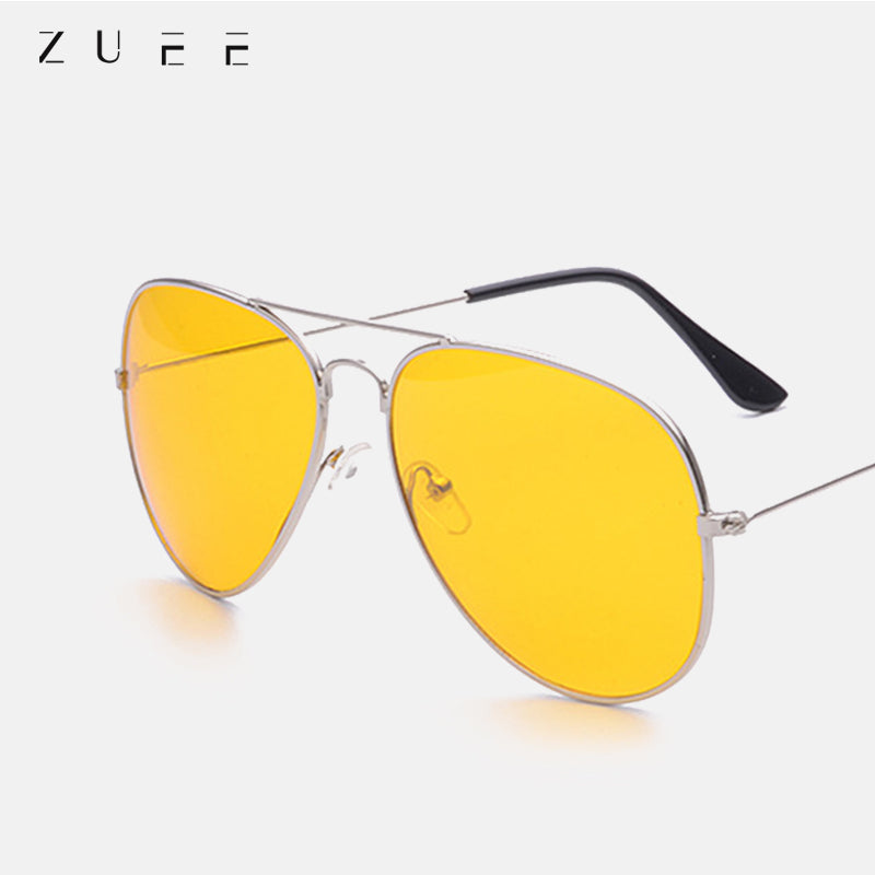 Classic Sunglass Anti-glare Polarizer Glasses Car Drivers Night Vision Goggles Polarized Driving Glasses Pilot Frame Sunglasses