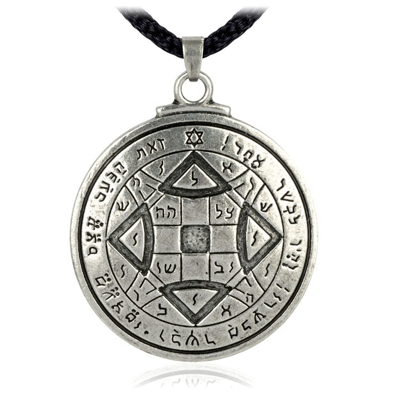 Talismano per ottenere la chiave dell'amore di Salomone Pentacolo Sigillo Ciondolo Ermetico Enochiano Kabbalah Pagano Wiccan Gioielli