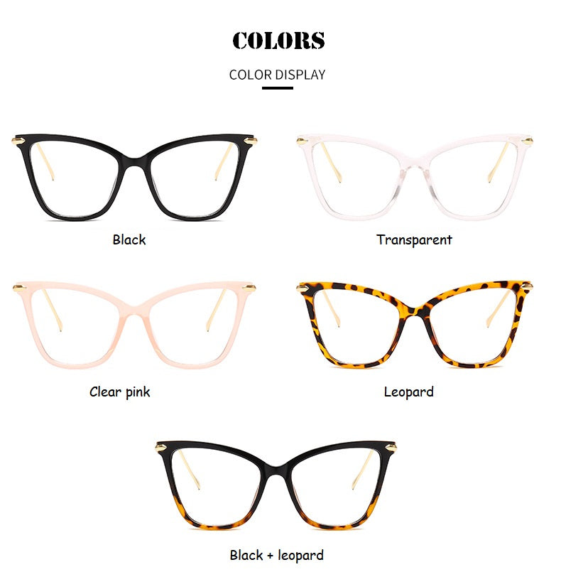 2022 Cat Eye Glasses Clear Frame Women Transparent Myopia Optical Glasses Frame Cat Eyeglasses Frames female Spectacle
