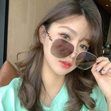 Load image into Gallery viewer, HOLTMANCE 2023 Square Frame Horseshoe Buckle Sunglasses Gradient Sun Glasses for Women Luruxy Ladies Metal Legs UV400