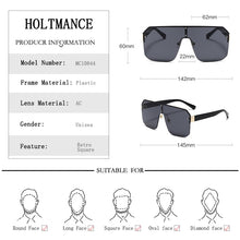 Load image into Gallery viewer, HOLTMANCE Classic Large Frame Sunglasses Female Male Square Photochromic Summer Shade Glasses Driving Eyeweat UV400