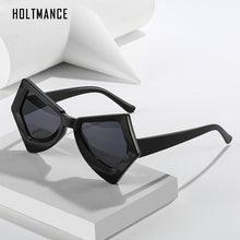 Load image into Gallery viewer, HOLTMANCE Creative Large Frame Butterfly Cat's Eye Sunglasses for Women  Brand Design Female Gradient Contrast Sun Glasses