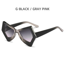 Load image into Gallery viewer, HOLTMANCE Creative Large Frame Butterfly Cat's Eye Sunglasses for Women  Brand Design Female Gradient Contrast Sun Glasses