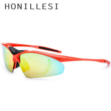 Load image into Gallery viewer, HONILLESI TR90 Polarized Sports Men Sunglasses Sun Glasses 2023 Fishing Driving Myopia Prescription Goggles Shades 5 Lens 3202