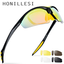 Load image into Gallery viewer, HONILLESI TR90 Polarized Sports Men Sunglasses Sun Glasses Women Driving Fishing Outdoor Myopia Prescription Goggles 5 Lens 8006