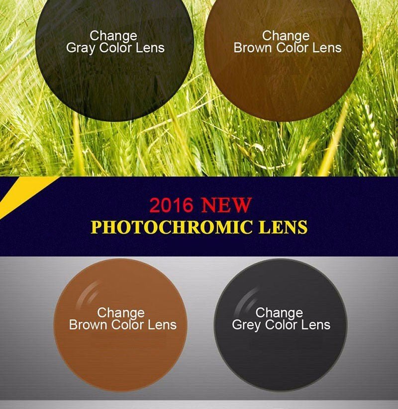 1.61 Super tough Photochromic Digital Free Form Progressive Prescription Optical Lenses With Fast Color Changing Performance