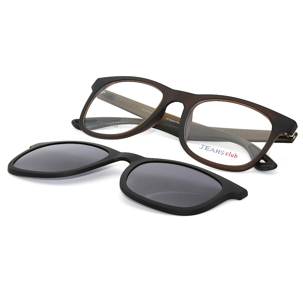 JEANS CLUB Full Frame ULTEM Men Women Eyeglasses Frames Toad Style Optical Glasses With Polarized Legs Driving Goggles Eyewear