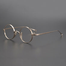 Load image into Gallery viewer, Japan Handmade Pure Titanium Men&#39;s Retro Round Frame Glasses High Degree Optical Prescription Eyeglasses Women Myopia Eyewear