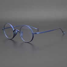 Load image into Gallery viewer, Japan Handmade Pure Titanium Men&#39;s Retro Round Frame Glasses High Degree Optical Prescription Eyeglasses Women Myopia Eyewear
