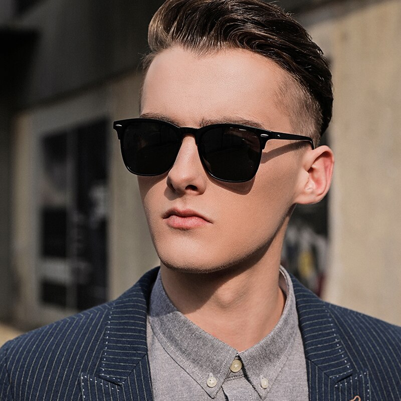 mens retro square sunglasses